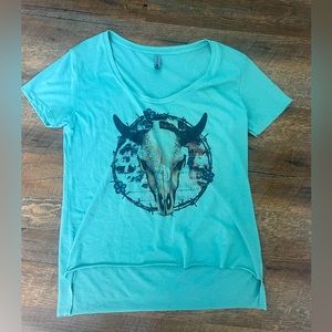 Western Style Short Sleeve Shirt Med NWOT